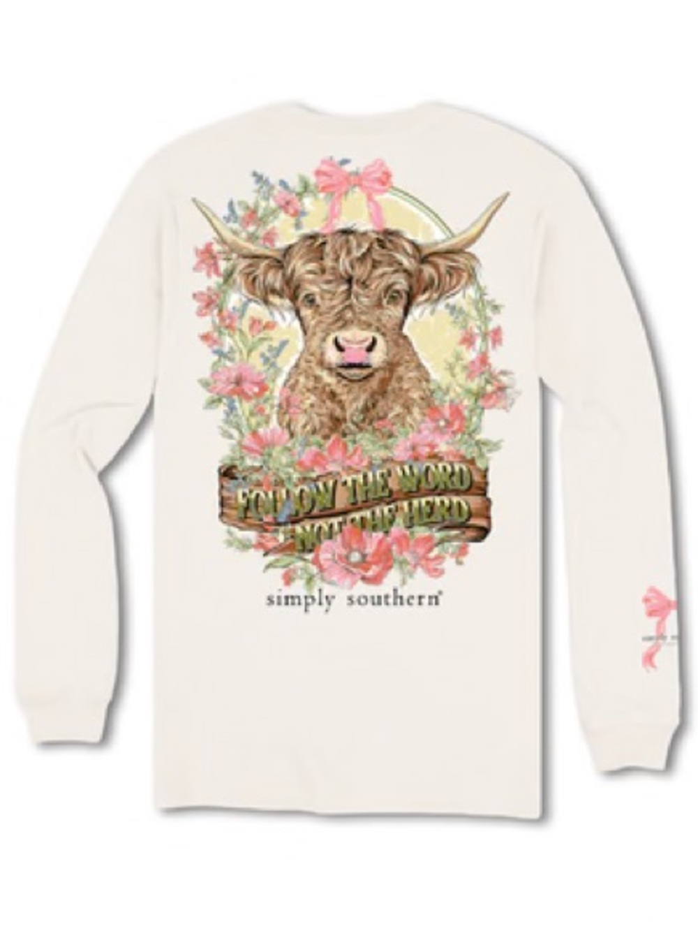 Simply Southern Cow Graphic Long Sleeve Tee